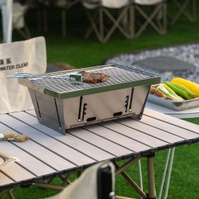Folded portable BBQ outdoor charcoal barbecue set for picnic patio camping Folded portable BBQ outdoor charcoal barbecue set for picnic patio camping